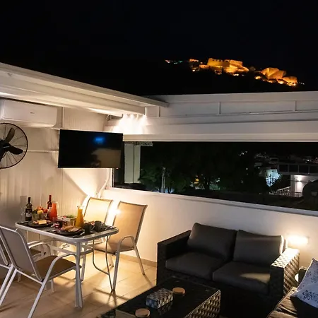 Getaway Rooftop Terrace With Unobstructed Views Of Palamidi Castle Fortress! Holiday home *